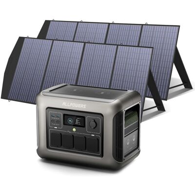 ALLPOWERS R1500 Estación de energía portátil - 1152Wh, 1800W, Paneles solares ALLPOWERS R1500 Estación de energía portátil - 1152Wh, 1800W, Paneles solares