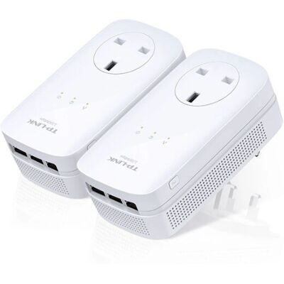 TP-Link TL-PA8030P KIT 1200 Mbit/s Ethernet LAN Vit - Powerline Kit TP-Link TL-PA8030P KIT 1200 Mbit/s Ethernet LAN Vit - Powerline Kit