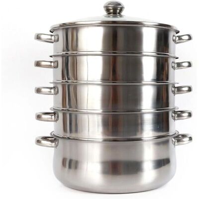 GOJOY - Steamer - 26 cm - acero inoxidable - Steamer GOJOY - Steamer - 26 cm - acero inoxidable - Steamer