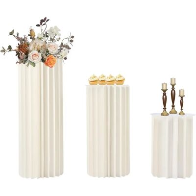 GOJOY - 3 Cardboard Vases - Blanco - Cilindro - Vase GOJOY - 3 Cardboard Vases - Blanco - Cilindro - Vase