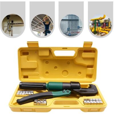 GOJOY - Pinza idraulica crimpatrice multistrato - 8 matrices 4/6/10/16/25/35/50/70 mm² - para tubos de aluminio GOJOY - Pinza idraulica crimpatrice multistrato - 8 matrices 4/6/10/16/25/35/50/70 mm² - para tubos de aluminio
