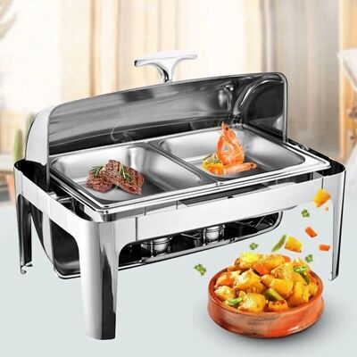 SENDERPICK Roll-Top 9L Acero inoxidable - Chafing Dish SENDERPICK Roll-Top 9L Acero inoxidable - Chafing Dish