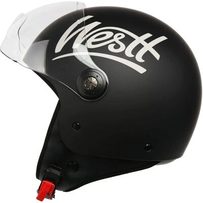 Westt - Classic Jethelm - Schwarz - M (55-56 cm) - Helmet Westt - Classic Jethelm - Schwarz - M (55-56 cm) - Helmet