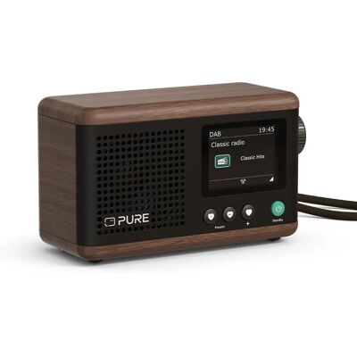Pure Classic Mini Walnut DAB+/FM Bluetooth Portable Radio - Radio Pure Classic Mini Walnut DAB+/FM Bluetooth Portable Radio - Radio