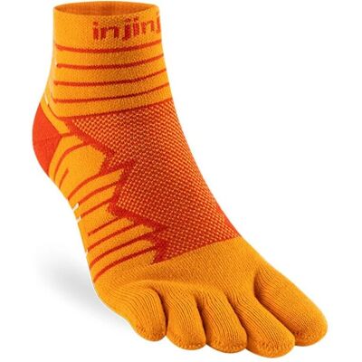 Injinji Ultra Run Mini-Crew oransje løpesokker - Løpesokker Injinji Ultra Run Mini-Crew oransje løpesokker - Løpesokker