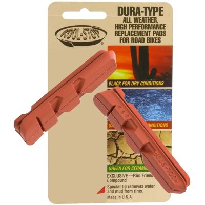 Kool Stop Dura Ace Ultegra 105 Cartridges Inserts - Rood - Extreem - Natweer Kool Stop Dura Ace Ultegra 105 Cartridges Inserts - Rood - Extreem - Natweer