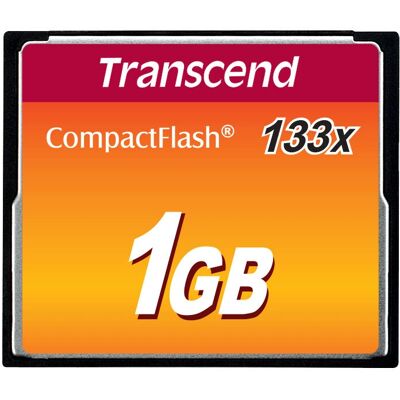 Transcend - TS1GCF133 - 133x - 1GB - CompactFlash Transcend - TS1GCF133 - 133x - 1GB - CompactFlash