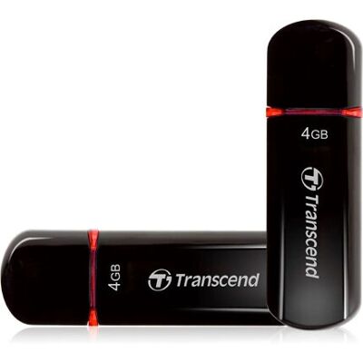Transcend JetFlash 600 4GB USB flash drive - Μαύρο Transcend JetFlash 600 4GB USB flash drive - Μαύρο
