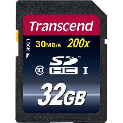 Κάρτα Μνήμης Transcend 32GB - Τάξη 10 - SDHC UHS-I Κάρτα Μνήμης Transcend 32GB - Τάξη 10 - SDHC UHS-I