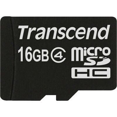 Scheda di memoria microSDHC Transcend TS16GUSDC4 16GB Classe 4 - Scheda di memoria Scheda di memoria microSDHC Transcend TS16GUSDC4 16GB Classe 4 - Scheda di memoria