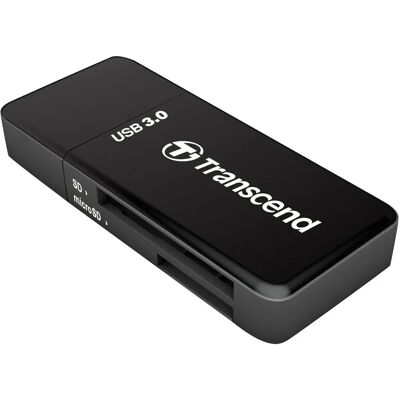 Lettore di schede USB 3.1 ultra compatto Transcend SD/MicroSD - Nero Lettore di schede USB 3.1 ultra compatto Transcend SD/MicroSD - Nero