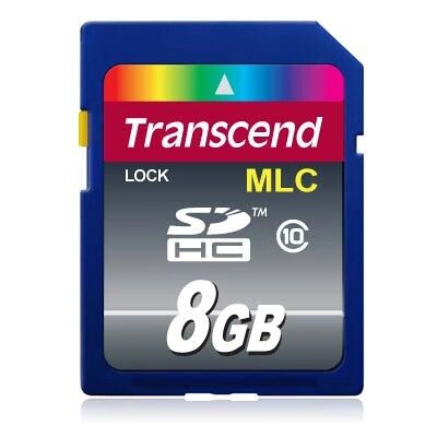 Karta pamięci Transcend 8GB SDHC Klasy 10 - Karta pamięci Karta pamięci Transcend 8GB SDHC Klasy 10 - Karta pamięci