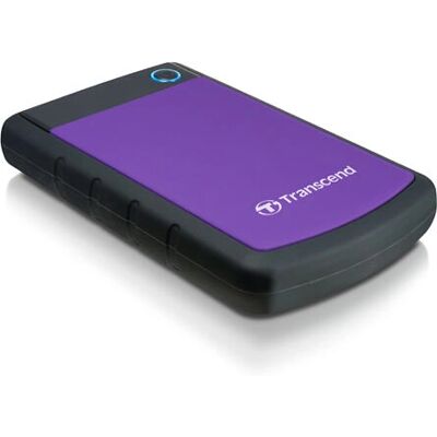 Disco rigido esterno resistente agli urti 2TB Viola Transcend - HDD esterno Disco rigido esterno resistente agli urti 2TB Viola Transcend - HDD esterno