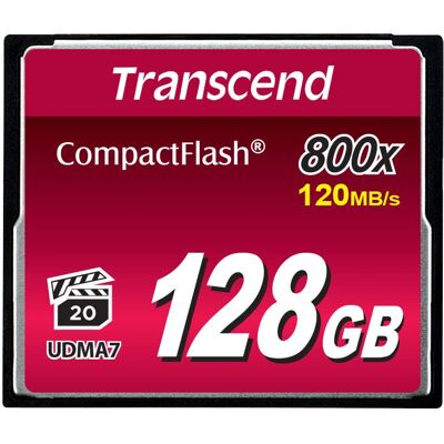 Scheda di Memoria CF Transcend 128GB - Professionisti Scheda di Memoria CF Transcend 128GB - Professionisti