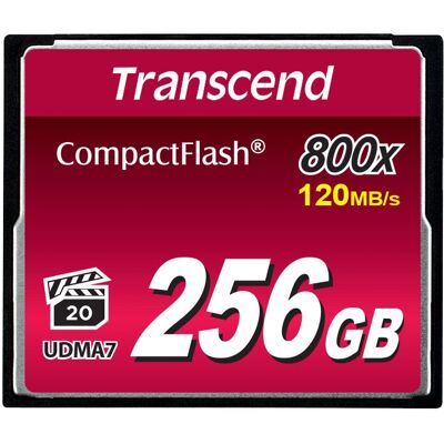 Transcend CompactFlash 800x - 256GB 800X (TS256GCF800) Transcend CompactFlash 800x - 256GB 800X (TS256GCF800)