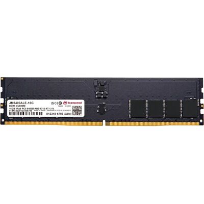 Transcend JetRam JM6400ALE-16G Mémoire DDR5 16GB - Module mémoire Transcend JetRam JM6400ALE-16G Mémoire DDR5 16GB - Module mémoire