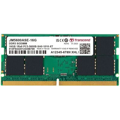 Modulo di memoria Transcend JetRam JM5600ASE-16G - DDR5 5600 MHz Modulo di memoria Transcend JetRam JM5600ASE-16G - DDR5 5600 MHz