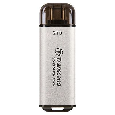 Transcend ESD300S Externe SSD - Silber - 2 TB - Tragbar Transcend ESD300S Externe SSD - Silber - 2 TB - Tragbar