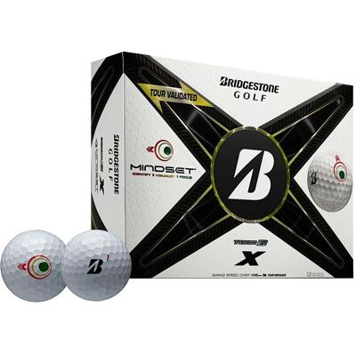 Bridgestone Tour B X MindSet Golfbälle - Weiß - Golfball Bridgestone Tour B X MindSet Golfbälle - Weiß - Golfball