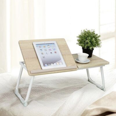 MEUBLES COSY Mesa de portátil de roble - Escritorio portátil ajustable MEUBLES COSY Mesa de portátil de roble - Escritorio portátil ajustable