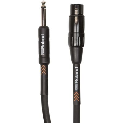 Roland RMC-B20-HIZ Audiokabel - 6 m - Schwarz - Hochimpedanz-Mikrokabel Roland RMC-B20-HIZ Audiokabel - 6 m - Schwarz - Hochimpedanz-Mikrokabel