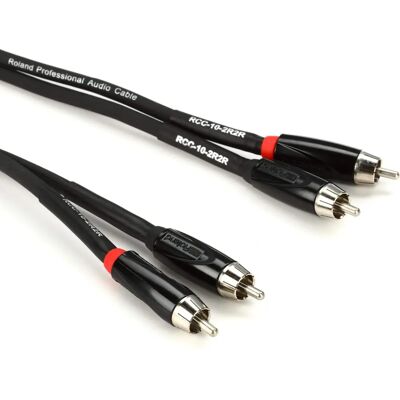 Roland 10ft/3m Interconnect Dual RCA-RCA Stereo Cable - Audio Cable Roland 10ft/3m Interconnect Dual RCA-RCA Stereo Cable - Audio Cable