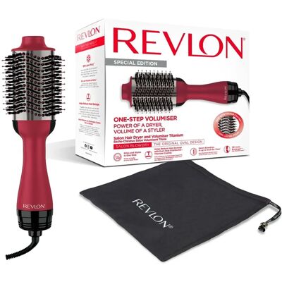 Suszarka i Lokówka Revlon - Powłoka tytanowa Różowy i Czarny - Wszystkie rodzaje włosów Suszarka i Lokówka Revlon - Powłoka tytanowa Różowy i Czarny - Wszystkie rodzaje włosów