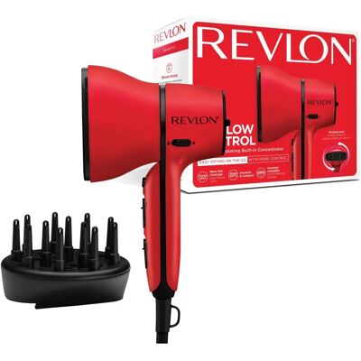 Revlon Airflow Control Dryer - Hair Dryer with Rotating Concentrator & Diffuser Revlon Airflow Control Dryer - Hair Dryer with Rotating Concentrator & Diffuser