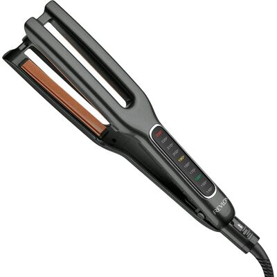 Revlon Double Straight Copper Ceramic Hair Straightener - Black Revlon Double Straight Copper Ceramic Hair Straightener - Black