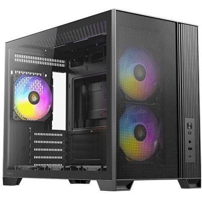 Mini wieża Antec Flux M - Szkło hartowane & wentylatory ARGB Mini wieża Antec Flux M - Szkło hartowane & wentylatory ARGB
