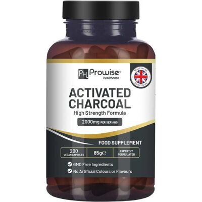 Carbone Attivo Prowise Healthcare - 1200Mg - 120 Capsule Vegane UK Carbone Attivo Prowise Healthcare - 1200Mg - 120 Capsule Vegane UK
