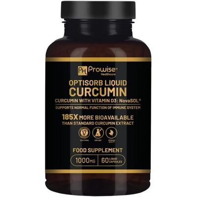 Prowise Healthcare Cúrcuma Líquida - Biodisponibilidade 185x - Vitamina D - Unissex Prowise Healthcare Cúrcuma Líquida - Biodisponibilidade 185x - Vitamina D - Unissex
