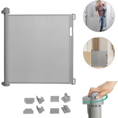LARS360 - Infällbar dörr sécurité - Gris - Safety gate - Publicité LARS360 - Infällbar dörr sécurité - Gris - Safety gate - Publicité