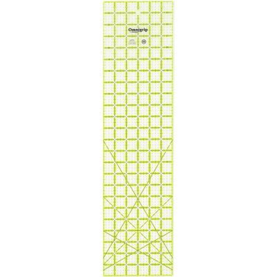 Prym Omnigrip Lineal - 6x24 Zoll - Transparent - Patchwork-Werkzeug Prym Omnigrip Lineal - 6x24 Zoll - Transparent - Patchwork-Werkzeug