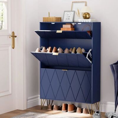 UEV - Scarpiera Slim - Blue - 80x24x120 cm - Porte-chaussures - Publicité UEV - Scarpiera Slim - Blue - 80x24x120 cm - Porte-chaussures - Publicité