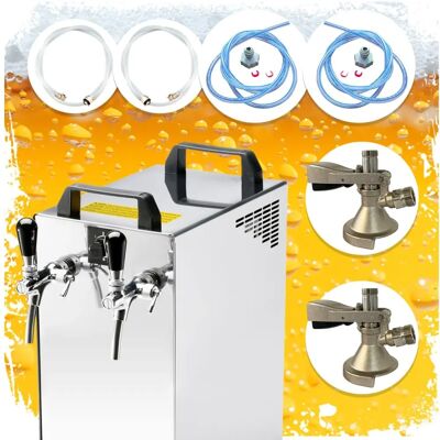 Ich-Zapfe Contact 40/k Distributeur de Bière - Acier Inox, 50L/h, 2-Lignes - Publicité Ich-Zapfe Contact 40/k Distributeur de Bière - Acier Inox, 50L/h, 2-Lignes - Publicité
