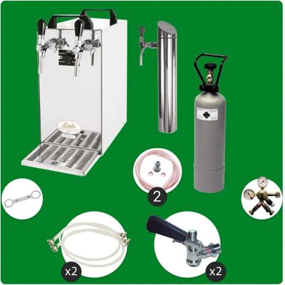 ICH-ZAPFE Grüner Bierdispenser - 2-Leiter 50L/h ICH-ZAPFE Grüner Bierdispenser - 2-Leiter 50L/h