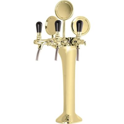 Ich-Zapfe.De Guld 3-Lever Tappetårn - Bier Zapfturm Ich-Zapfe.De Guld 3-Lever Tappetårn - Bier Zapfturm