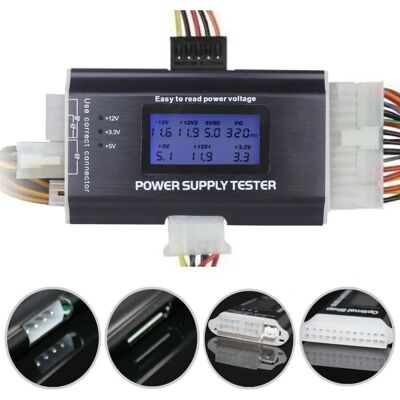 LEAGY 20/24 4/6/8 PIN Testador de Fonte de Alimentação LCD LEAGY 20/24 4/6/8 PIN Testador de Fonte de Alimentação LCD