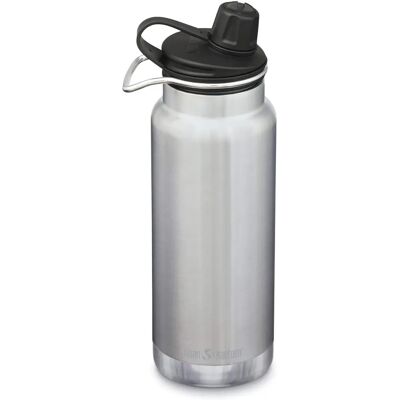 Klean Kanteen Bouteille d'eau isolée sous vide Wide 946ml avec Chug Cap - Gris - Publicité Klean Kanteen Bouteille d'eau isolée sous vide Wide 946ml avec Chug Cap - Gris - Publicité