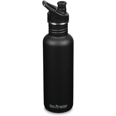 Bouteille de boisson en acier inoxydable Klean Kanteen Classic 27oz - Noir - 800ml Bouteille de boisson en acier inoxydable Klean Kanteen Classic 27oz - Noir - 800ml