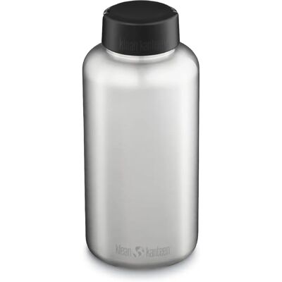 Klean Kanteen Brede Fles - 1900ml/64oz - Roestvrij Staal - Grijs Klean Kanteen Brede Fles - 1900ml/64oz - Roestvrij Staal - Grijs