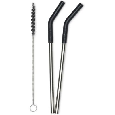 Klean Kanteen - 8mm Steel Straws 2 Pack - Kochzubehör - Schwarz - Größe Einheitsgröße Klean Kanteen - 8mm Steel Straws 2 Pack - Kochzubehör - Schwarz - Größe Einheitsgröße