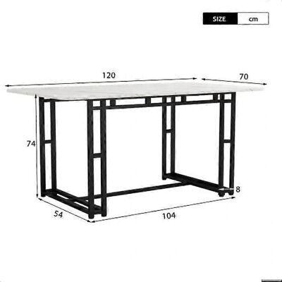 MUVOE 120x70cm Table à manger légère et luxueuse - Table à manger - Publicité MUVOE 120x70cm Table à manger légère et luxueuse - Table à manger - Publicité