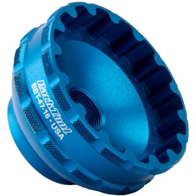 Park Tool BBT-47 Outil pour Boîtier de Pédalier en Aluminium - Bleu - 50-54mm - Publicité Park Tool BBT-47 Outil pour Boîtier de Pédalier en Aluminium - Bleu - 50-54mm - Publicité