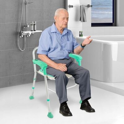 Senderpick - Silla de ducha regulable en altura - Respaldo - Silla de ducha Senderpick - Silla de ducha regulable en altura - Respaldo - Silla de ducha