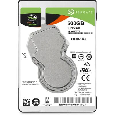 Seagate FireCuda 2,5" 500GB HDD hybride - Disque Dur - Publicité Seagate FireCuda 2,5" 500GB HDD hybride - Disque Dur - Publicité