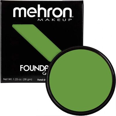 Fond de teint vert Mehron Brite - Maquillage de scène & Halloween - Publicité Fond de teint vert Mehron Brite - Maquillage de scène & Halloween - Publicité