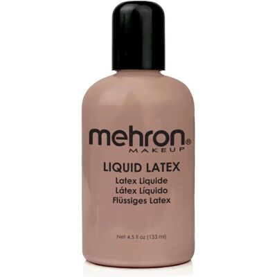 Mehron - Liquid Latex - 4.5 oz - Teint Foncé - Maquillage - Publicité Mehron - Liquid Latex - 4.5 oz - Teint Foncé - Maquillage - Publicité