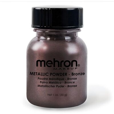 Poudre métallique de maquillage Mehron Bronze - Visage & Corps - Poudre de maquillage - Publicité Poudre métallique de maquillage Mehron Bronze - Visage & Corps - Poudre de maquillage - Publicité